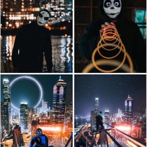 ماسک صورت LED هالووین
