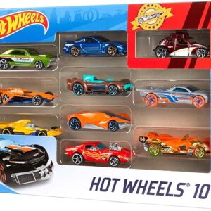 مجموعه ۱۰ عددی از ماشین‌ها و کامیون‌های اسباب‌بازی های Hot Wheels