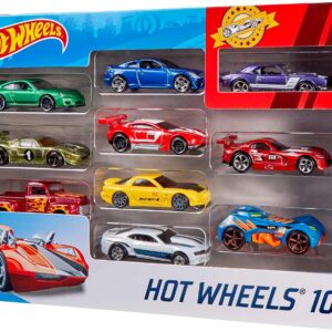 مجموعه ۱۰ عددی از ماشین‌ها و کامیون‌های اسباب‌بازی های Hot Wheels