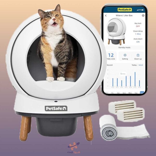 🐱🚀 جعبه خاک خود تمیزشونده (پت سیف) PetSafe