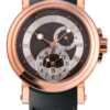Marine Dual Time Rose Gold Watch 5857BR/Z2/5ZU