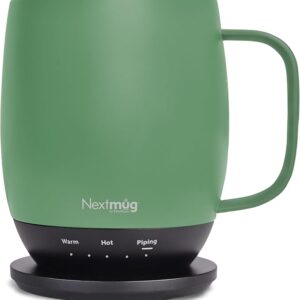 Temperature-Controlled, Self-Heating Coffee Mug (Sage - 14 oz.)