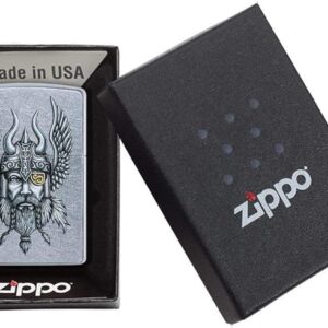 فندک ضدباد زپو با طرح وایکینگ نوردیک zippo