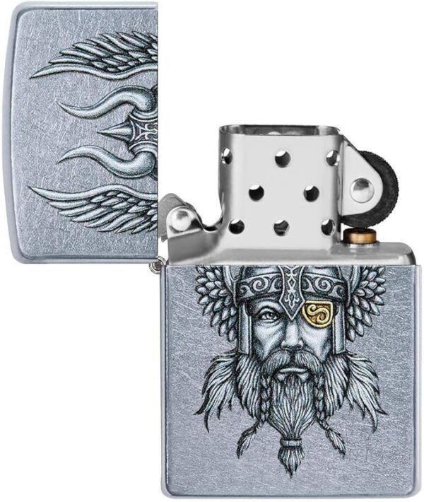 فندک ضدباد زپو با طرح وایکینگ نوردیک zippo