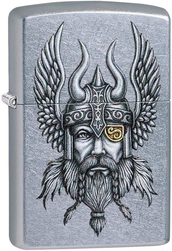 فندک ضدباد زپو با طرح وایکینگ نوردیک zippo