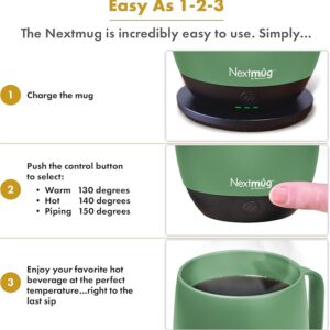 Temperature-Controlled, Self-Heating Coffee Mug (Dusty Rose - 14 oz.)