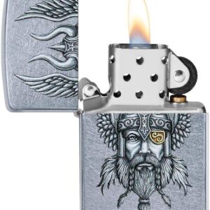 فندک ضدباد زپو با طرح وایکینگ نوردیک zippo