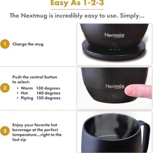 Temperature-Controlled, Self-Heating Coffee Mug (Dusty Rose - 14 oz.)