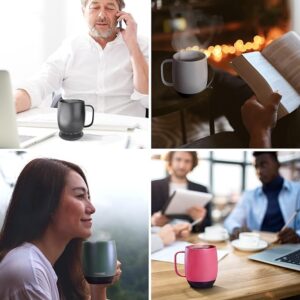 Temperature-Controlled, Self-Heating Coffee Mug (Dusty Rose - 14 oz.)