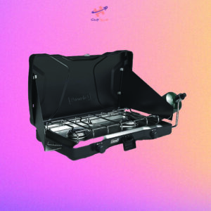 ‏ اجاق گاز کمپینگ پروپان Coleman Triton2 Burner ، مشکی مات ، 2157352 ، اجاق گاز تریتون ، 15.9 اینچ. 7.8 اینچ؛ 24.8 اینچ ‏
