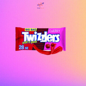 آب‌نبات جویدنی با طعم گیلاسی توئیزلرز TWIZZLERS