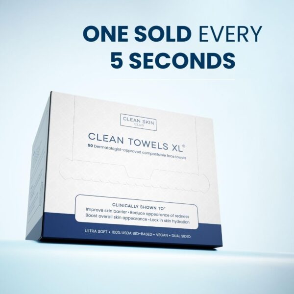 دستمال صورت کلین‌اسکین کلاب Clean Skin Club Clean Towels XL