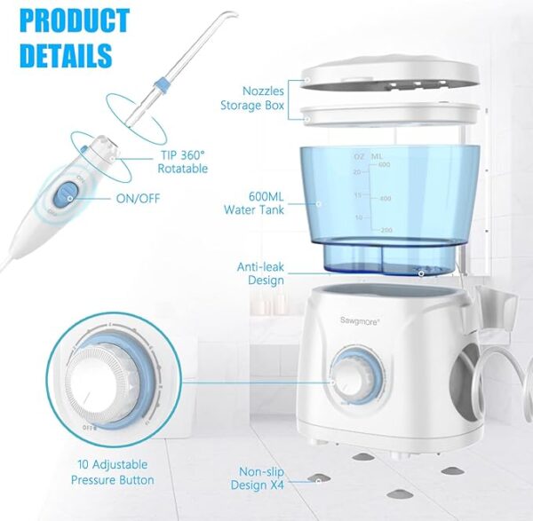 واتر فلاسر اورال ایریگیتورWater Flosser Oral Irrigator 600ml