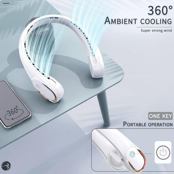 پنکه گردنی بدون پره قابل‌حمل Portable Bladeless Neck Fan - Image 17