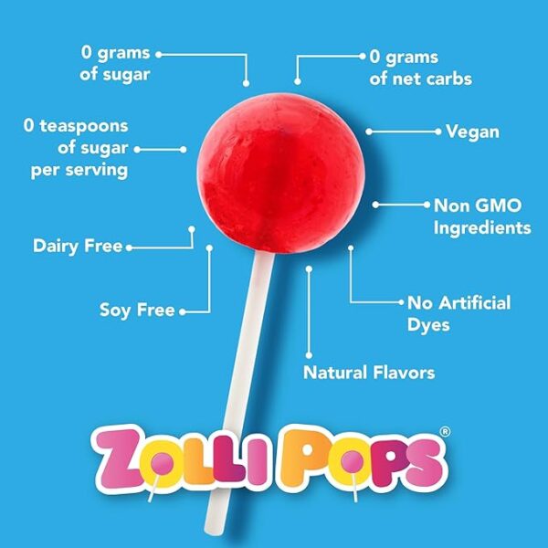 آبنبات بدون قند زولیپوپس Zollipops