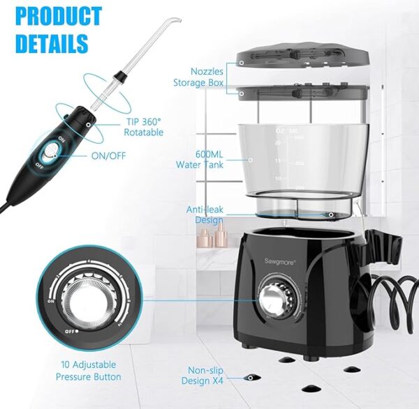 واتر فلاسر اورال ایریگیتورWater Flosser Oral Irrigator 600ml