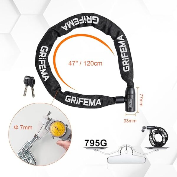 قفل زنجیری دوچرخه گریفیما GRIFEMA