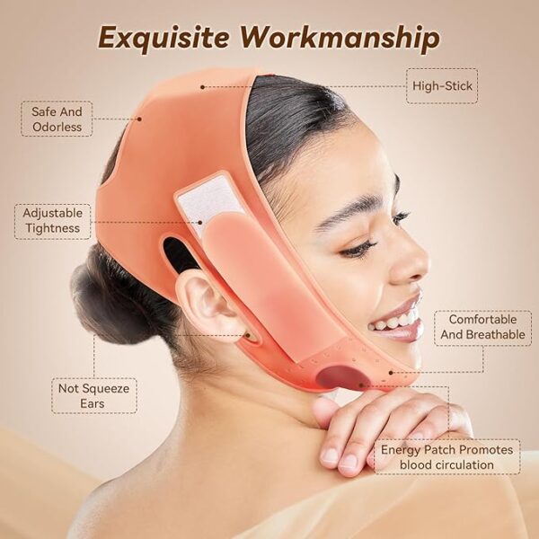 ماسک لیفت چانه و زاویه‌ساز صورت JUSRON V-Line Mask