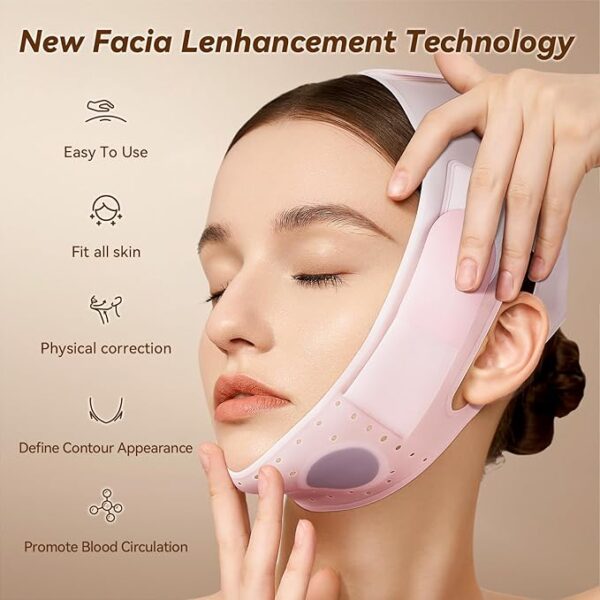ماسک لیفت چانه و زاویه‌ساز صورت JUSRON V-Line Mask