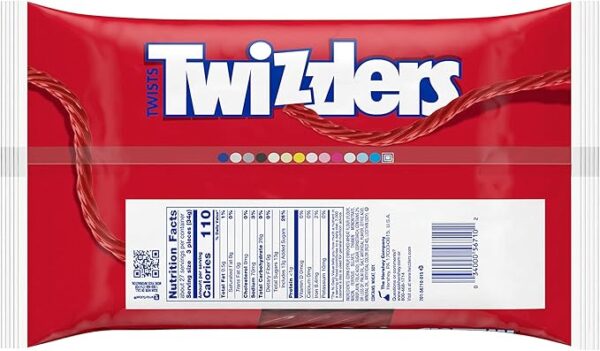 آب‌نبات ژله‌ای با طعم توت‌فرنگی توئیزلرز TWIZZLERS