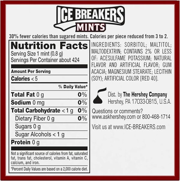 آب‌نبات خوشبوکننده دهان آیس‌بریکرز ICE BREAKERS