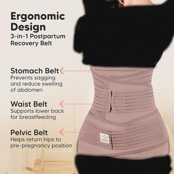 شکم‌بند و گن سه‌تکه بعد زایمان Postpartum Belly Support Recovery - Image 8