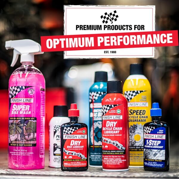 Finish Line 1-Step Bicycle Chain Cleaner & Lubricant | تمیزکننده و روغن‌زنجیر یک‌مرحله‌ای فینیش‌لاین
