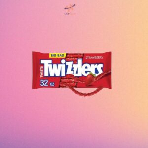 آب‌نبات ژله‌ای با طعم توت‌فرنگی توئیزلرز TWIZZLERS